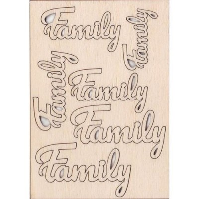 SCRITTE "FAMILY" IN LEGNO -...