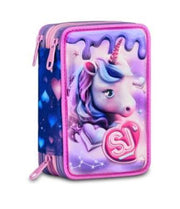 ASTUCCIO 3 ZIP 3D GIRL - PIXIE UNICORN - SJ GANG