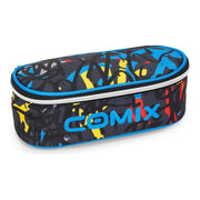 Astuccio Ovale Comix WBS Graffiti - Nero/Blu