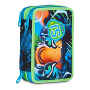 Astuccio Completo 3 Zip SJ Gang Air Tiger - Blu/Lime