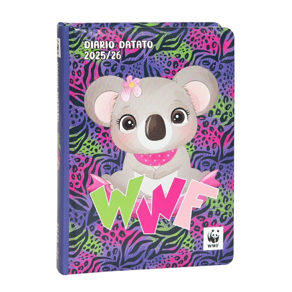 Diario Standard Giornaliero WWF Koala, Datato 2025-2026, 12 Mesi - Franco Cosimo Panini