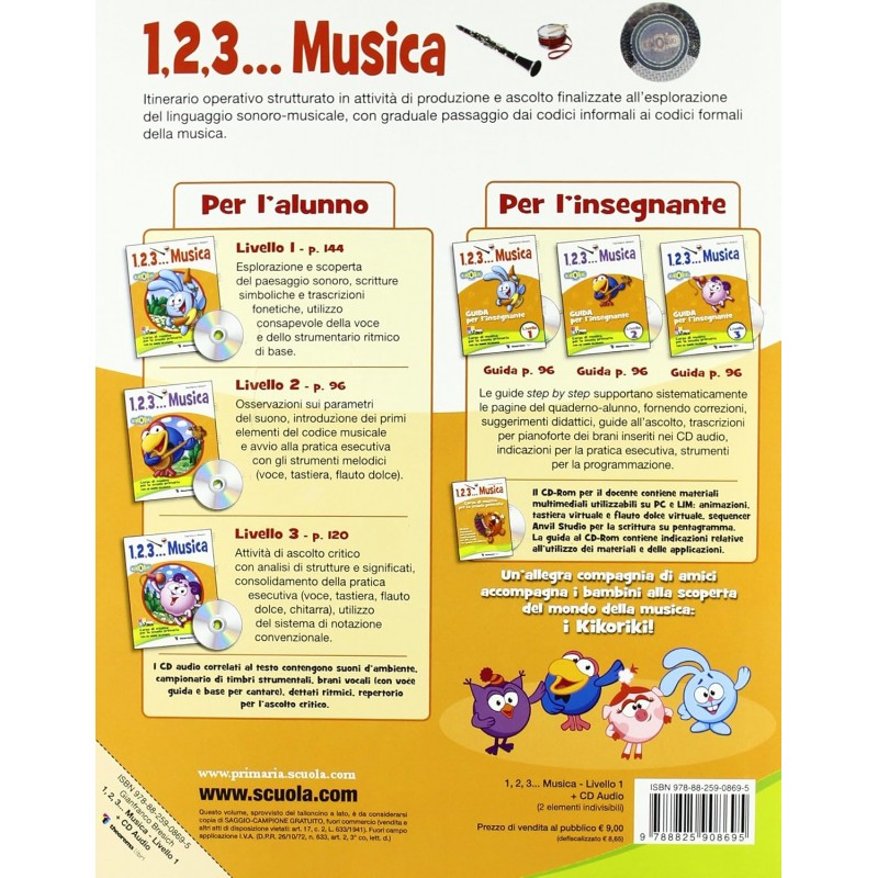 1, 2, 3… Musica – Livello 1