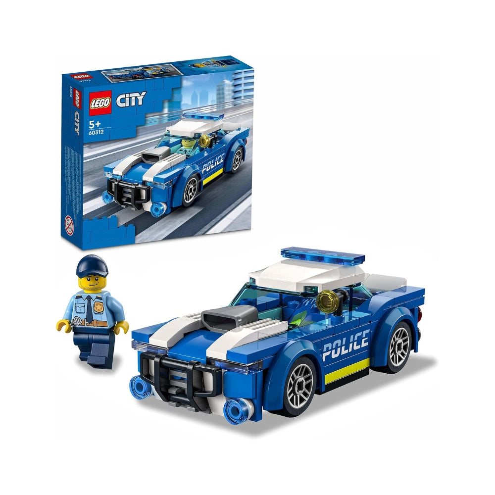 LEGO City Police Auto della Polizia, Set di Costruzione con Minifigure e Macchina Giocattolo per Bambini e Bambine da 5 Anni in su 60312