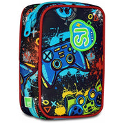Astuccio Completo 1 Zip Sj Gang Speed Pad New - Game Led Boy - Azzurro/Rosso