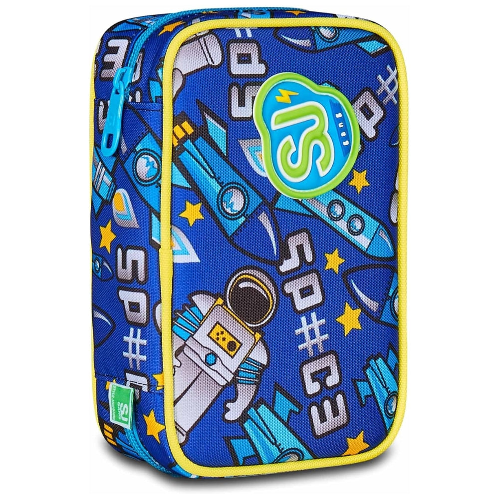 Astuccio Completo 1 Zip Sj Gang Speed Pad New - Flyrocket Boy - Blu/Giallo
