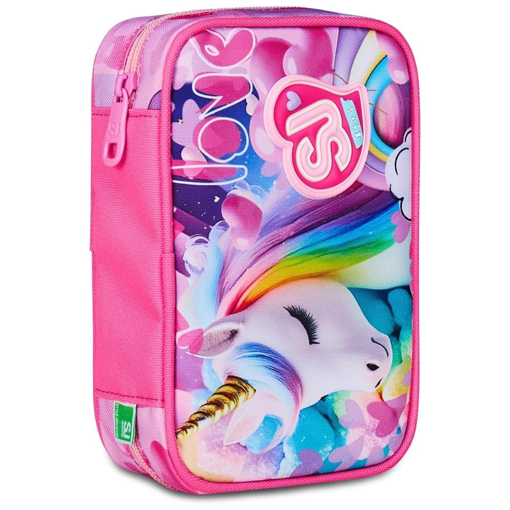 Astuccio Completo 1 Zip Sj Gang Speed Pad New - Flyunicorn Girl - Fucsia/Rosa