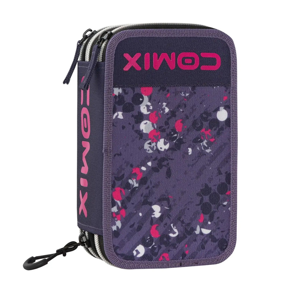 Astuccio 3 Zip Comix WBS Point Completo – Prugna