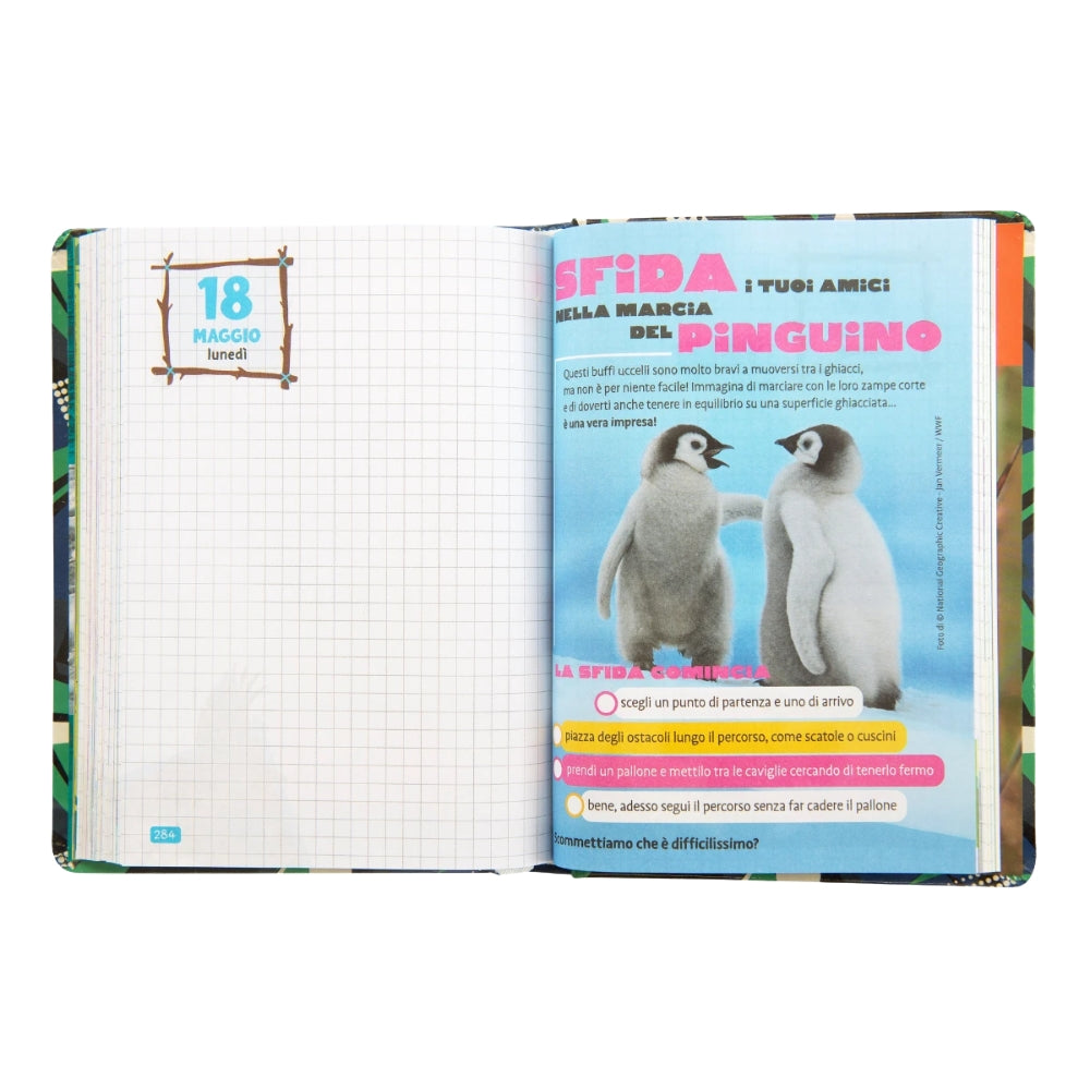 Diario Standard Giornaliero WWF Lupo, Datato 2025-2026, 12 Mesi - Franco Cosimo Panini