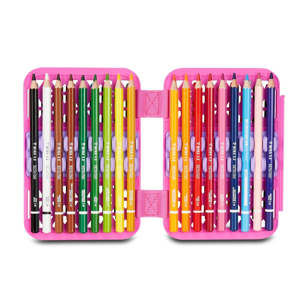 Astuccio Completo 1 Zip Sj Gang Speed Pad New - Game Led Girl - Fucsia/Rosa