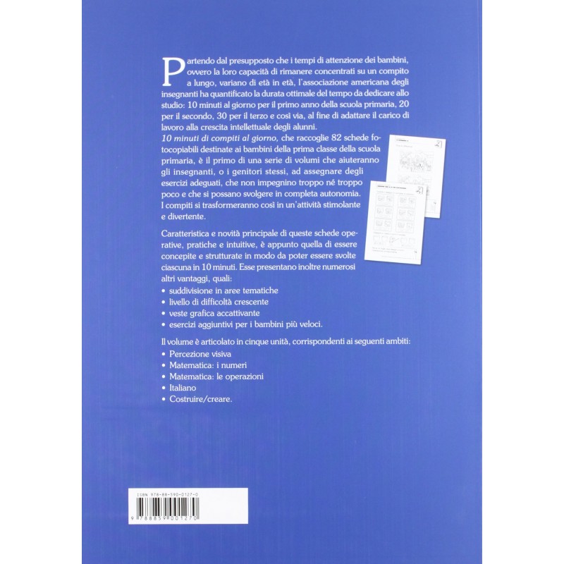 10 Minuti Di Compiti Al Giorno - Classe Prima