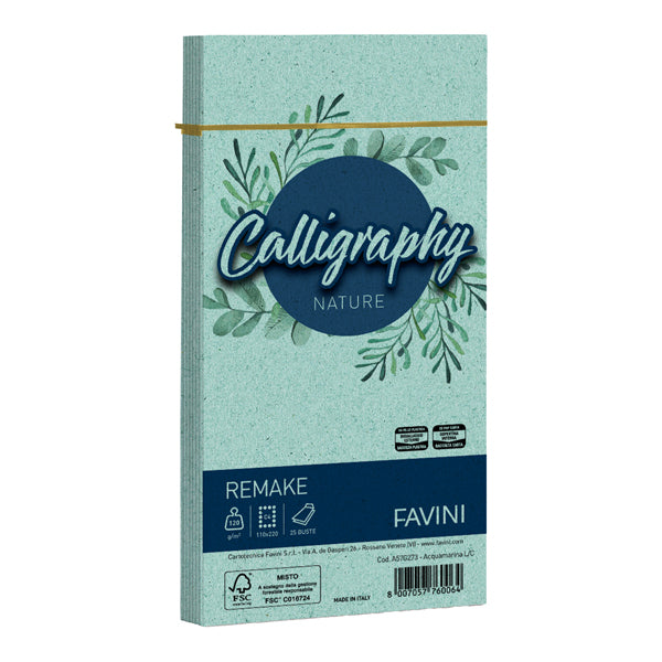 Busta Calligraphy Remake - 110 x 220 mm - 120 gr - Favini - conf. 25 pezzi