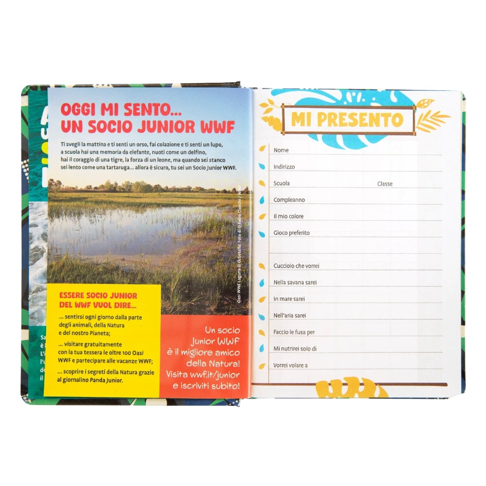 Diario Standard Giornaliero WWF Lupo, Datato 2025-2026, 12 Mesi - Franco Cosimo Panini