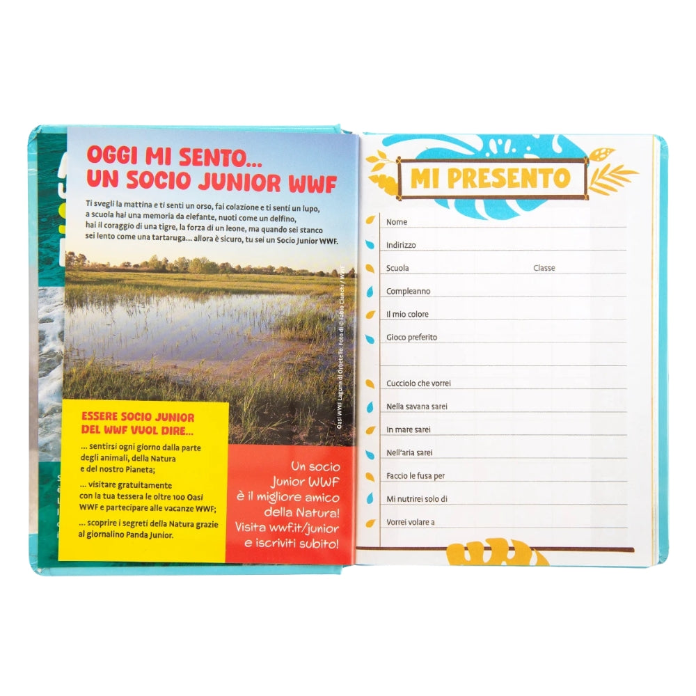 Diario Standard Giornaliero WWF Orso, Datato 2025-2026, 12 Mesi - Franco Cosimo Panini