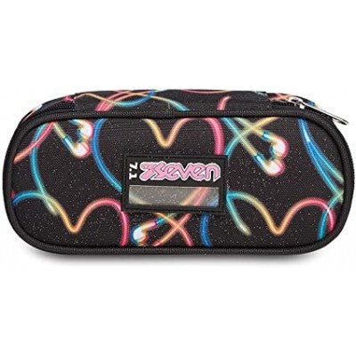 Astuccio Round Plus Seven, Yourself Girl, Nero, Scuola & Tempo Libero