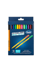 Fineliner 0.4 con punta in metallo - 12 Pz