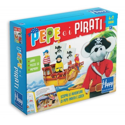 Libro Con Puzzle 3d Pepe E I Pirati - Raffaello Ragazzi