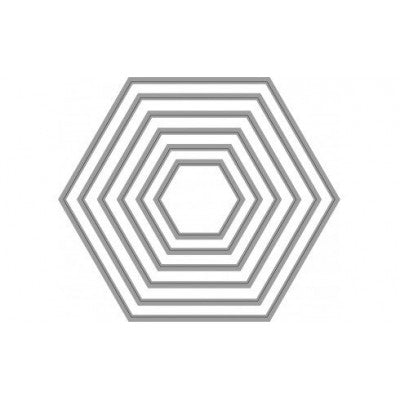 Fustelle Sottili - Esagoni 6 Sogg. 112x112mm Pc1019
