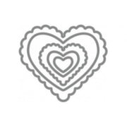 Fustelle Sottili – Cuori 5 Sogg. 79x69mm Pc1573