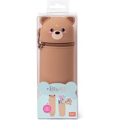 Astuccio 2 In 1 Morbido Silicone - Kawaii - Teddy Bear - Legami