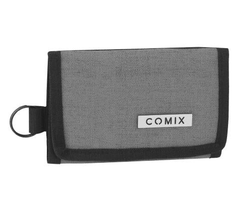 Portafoglio Monocolore Chiusura In Velcro Comix – Grigio