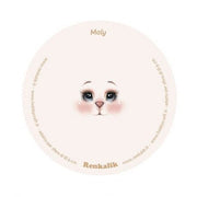 10 Visi Stampati Su Tessuto - Maly - Diam. 13 - Renkalik