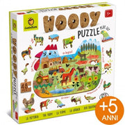 Puzzle In Legno Woody La Fattoria 48 Pezzi 25x35 - Ludattica