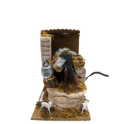 Presepe In Movimento Pastore Con Secchio