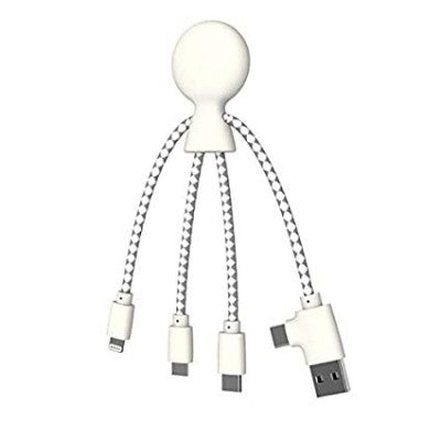 Multicavo Di Ricarica Usb A/c/micro E Lightning Mr Bio All-in-one Buffetti I Love Green