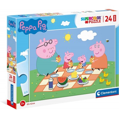 Clementoni Peppa Pig Supercolor Puzzle 24 Pezzi