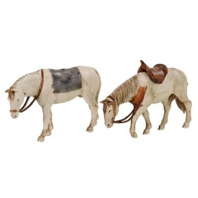 Set 2 Cavalli 10 Cm Landi Moranduzzo - Presepe
