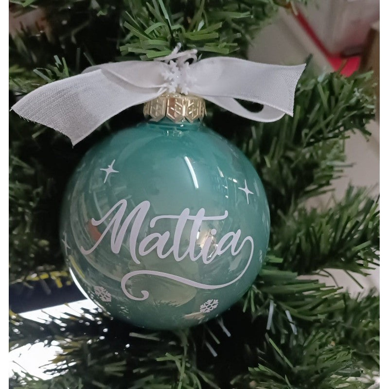 Pallina Personalizzata Con 1 Nome - Albero Di Natale