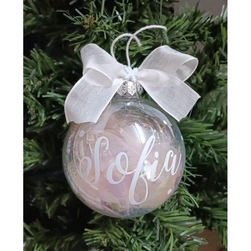 Pallina Personalizzata Con 1 Nome - Albero Di Natale