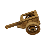 Carro In Legno Cm 11,5x6x5 Carretto Soma Traino Presepe