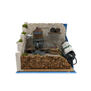 Torchio Con Pompa 20x15x18 Per Presepe