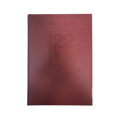 Buffetti Agenda 2023 Giornaliera  17x24 Cm 12 Mesi Bordeaux