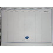 Blocco Da Tavolo Settimanale - Data Libera - 50x35 Cm - Domenica Intera - Con Spirale