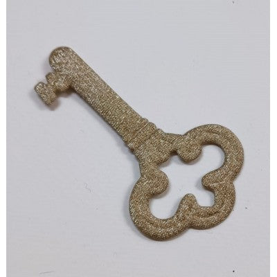 Set 5 Chiavi In Feltro - Oro E Argento Glitter