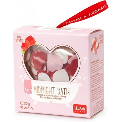Legami - Cuoricini Di Sapone Da Bagno, Bombe Da Bagno, Fragranza Di Rose, 30 G