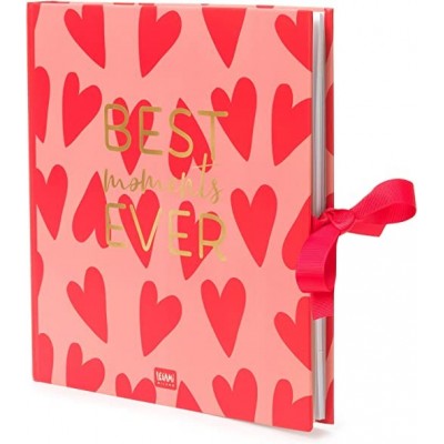 Legami - Album Fotografico, Fai Da Te, Include Kit Con Elementi Decorativi, 20 Pagine, Idea Regalo, 23x3 Cm, Tema Heart