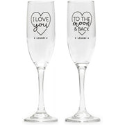 Legami - Set Di 2 Flute Da Champagne, Calici Da Vino, 150 Ml