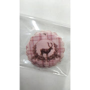 Set 7 Cerchietto Renna In Feltro - Rosa