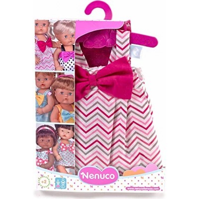 Vestitino Nenuco Baby Con Gruccia Per Bambola – Rosa, Azzurro, Giallo