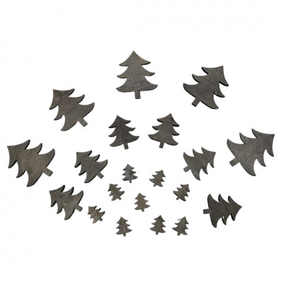 Sagome Abete Grigio – Confezione 3 Misure