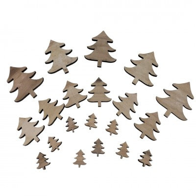 Sagome Abete Col. Legno – Confezione 3 Misure