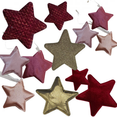 Stelle In Tessuto Imbottite Dimensioni E Colori Assortiti