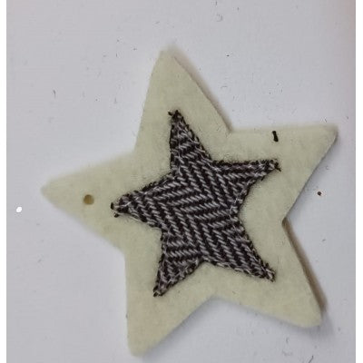 Stella Scozzese In Feltro Con Foro