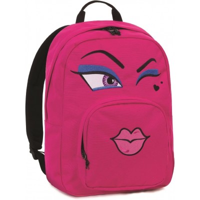 Zaino Invicta Ollie Pack Face Fucsia, Tasca Per Portatile E Tablet