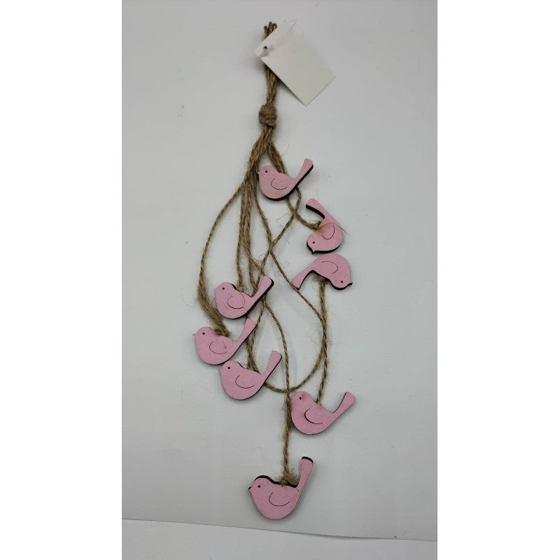 Set 8 Uccellini In Legno