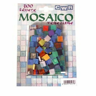 Tessere Mosaico Plastica - Blister 300 Pezzi - Assortiti Cwr Cod. 05479