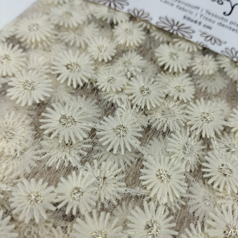 Tessuto Pizzo Daisy - Stafil - 50x65 Cm